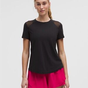 Lululemon Athletica Black Sculpt Short Sleeve Shirt Size 6